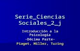 Conocer Ciencia - Psicología 10 - Piaget - Miller - Turing