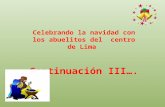 Navidad Para Los Abuelitos Del Centro De Lima   Iii