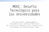 MOOC: Desafío Tecnológico para la Universidades
