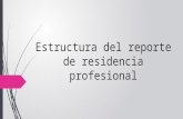 Estructura Del Reporte de Residencia Profesional