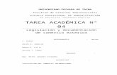 Tarea Académia 4 Legislacion y Documentacion Del Comercio Exterior