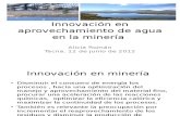 Innovación Agua en La Minería