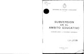 Subversión en El Ámbito Educativo (Conozcamos a Nuestro Enemigo) Min de Educ 1977