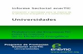 Informe Sectorial Universidades EnerTIC