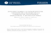 Ugarte (2013) Estudio Sobre La Enseñanza de Gestión de Calidad en La Carrera de Ingenieria Industrial y Afines en El Peru