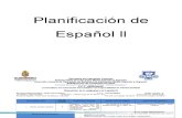 Planificación de Español y Matemáticas Ll