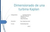 Dimensionado de Una Turbina Kaplan