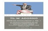 Adorno, Theodor - Estudios Sociologicos II - Vol 1
