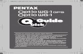 Guía rápida Pentax Optio WG-1