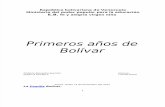 Los Primeros Años de Bolivar