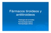 farmacos Tiroideos y Antitiroideos