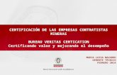 2) Certificación de Las Empresas Contratistas Mineras (Maria Navarro - Bureau Veritas)