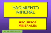 1- Yacimientos y Recursos Minerales