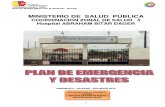 Plan de Emergencia Y DESASTRES 2015