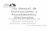 Ley General de Instituciones y Procedimientos Electorales (LIBROS)
