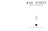 José Martí Obras Completas. Tomo 26