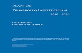 Plan de desarrollo institucional