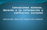 Concesiones mineras, derecho a la informaciÃ³n y