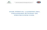 Guía Para El Llenado Del Programa Interno de Protección Civil