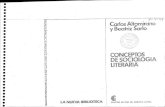 ALTAMIRANO; SARLO. Conceptos de Sociologia Literaria
