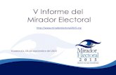 Presentación v Informe Miardor Electoral 2015
