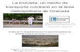 La bicicleta, un medio de transporte cotidiano en el área metropolitana de Granada