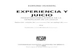 HUSSERL_Experiencia y Juicio