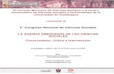 Convocatoria 5 Congreso Nacional de Ciencias Sociales COMECSO1