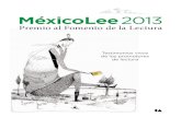 México Lee  Premio Fomento a la Lectura 2013