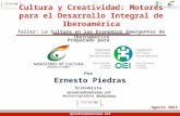 Ernesto Piedras Creatividad Motor para Desarrollo Integral