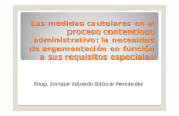 CSJLA D Las Medidas Cautelares en El Proceso Contencioso Administrativo