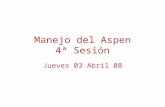 Manejo Del Aspen One Liner 4a Sesion Jueves