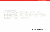 LEWIS 10 Maneras de Aprovechar Su Presupuesto de Marketing