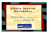2015eko uztaileko liburu berriak - Novedades de julio de 2015 Imprimatzeko