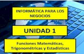 1ra Unidad - Funciones Matematicas Trigonometricas y Estadisticas Semana 1