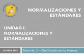 Normalizaciones y estándares 2