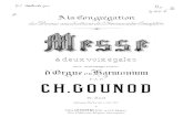 Gounod, Misa Nº7 a Dos Voces y Armonio - Órgano