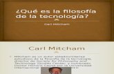 Qué Es La Filosofía de La Tecnología de Mitcham