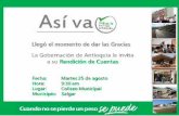 Rendición de Cuentas de la Gobernación de Antioquia