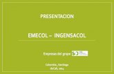 Presentacion Grupo Sbd - Emecol-Ingensa - Ingensacol 2014