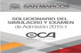 Solucionario Del Simulacro y Examen de Admisión 2015-I