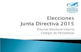 Tribunal Electoral Interno Colegio de Periodistas.