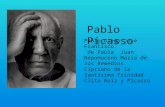 Pablo Picasso Pablo Diego José Francisco de Paula Juan Nepomuceno María de los Remedios Cipriano de la Santísima Trinidad Clito Ruiz y Picasso.
