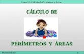 1 Tema 12: Cálculo de Perímetros y Áreas Matemáticas I.