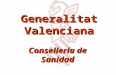 Generalitat Valenciana Consellería de Sanidad. Secretaría General Inspección de Servicios Sanitarios.