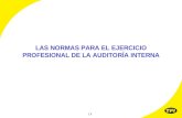 | 1 LAS NORMAS PARA EL EJERCICIO PROFESIONAL DE LA AUDITORÍA INTERNA.