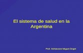 El sistema de salud en la Argentina Prof. Schiavone Miguel Ángel.