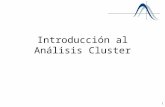 1 Introducción al Análisis Cluster. 2 Índice Introducción Conceptos básicos –Elementos –Características de los elementos –Distancias –Particiones –Jerarquías.