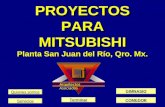 PROYECTOS PARA MITSUBISHI Planta San Juan del Río, Qro. Mx. COMEDOR GIMNASIO Terminar Quienes somos Servicios Arquitectos Asociados.