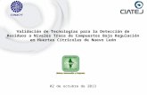 CONACYT Validación de Tecnologías para la Detección de Residuos a Niveles Traza de Compuestos Bajo Regulación en Huertas Citrícolas de Nuevo León 02 de.